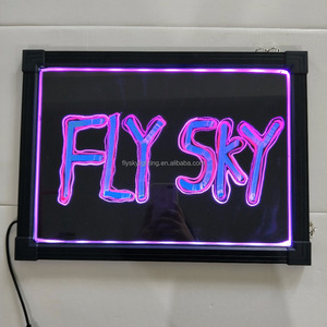 Insegna Luminosa LED Cancellabile con Telecomando e 8 Pennarelli Fluorescenti per Bar - Product Image 3
