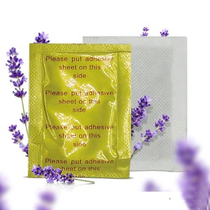 Cuscinetti per Piedi Rilassanti alla Lavanda <span class=keywords><strong>con</strong></span> Aceto di Bambù Naturale, Rosa e Polvere di Zenzero, Cerotto Dorato per Piedi - Product Image 1