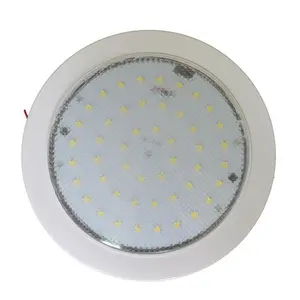 DC 12 v 24 v 10 w Luce di Soffitto del LED per la Barca Solare Generatore di Vento Batteria lampada Rotonda Bianco