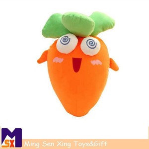 promozionale carino personalizzati ripieni di verdure carota giocattolo della peluche - Product Image 1