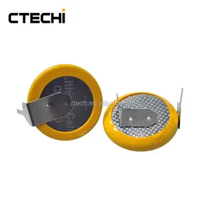 CTECHi Koin Baterai Tombol Lithium 3V, dengan Tab Solder CR2450