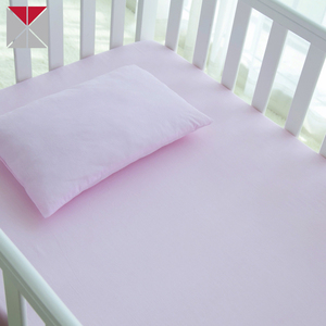Color rosa bebé sábanas de cama 100% algodón sábana de <span class=keywords><strong>cuna</strong></span> - Product Image 1