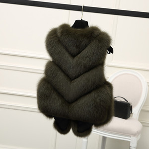 Natural <span class=keywords><strong>de</strong></span> <span class=keywords><strong>piel</strong></span> <span class=keywords><strong>de</strong></span> zorro chaleco largo Gilet moda <span class=keywords><strong>de</strong></span> <span class=keywords><strong>piel</strong></span> Real - Product Image 5