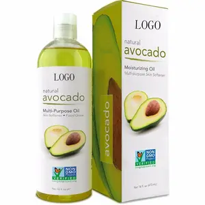 Venta al por mayor Etiqueta Privada 100% Natural prensado en frío de aceite de aguacate