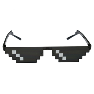 Lunettes 8 bits MLG, lunettes de soleil pixelisées, hommes femmes, marque Thug Life, lunettes de fête, lunettes vintage en mosaïque - Product Image 2
