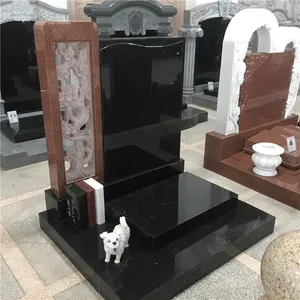 China Black and Red Granite Monument & Tombstone & Gravestone