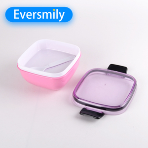 Contenedor Cuadrado de Plástico <span class=keywords><strong>para</strong></span> Almacenamiento de Alimentos, Hermético, con Tapa Transparente, Lonchera Bento <span class=keywords><strong>para</strong></span> Niños - Product Image 3