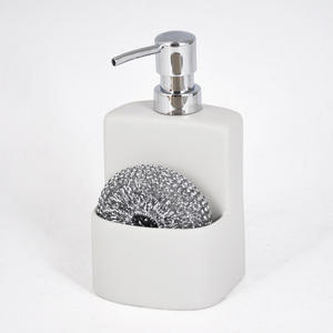 Distributeur de savon mousse en céramique mains libres avec porte-éponge - Product Image 2