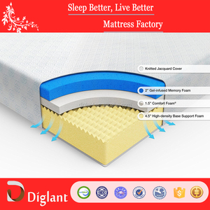 Diglant Colchón de Espuma de Memoria de Gel <span class=keywords><strong>Con</strong></span> Infusión de Té <span class=keywords><strong>Verde</strong></span> de 8 Pulgadas, reina - Product Image 1