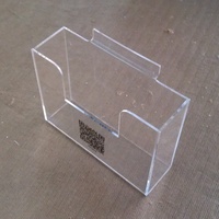 Boîte murale en acrylique avec code QR, boîte de présentation en acrylique transparente, boîte en acrylique