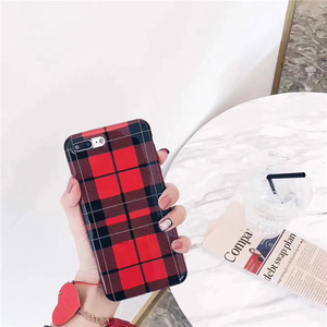 <span class=keywords><strong>Venta</strong></span> caliente lindo paño borla estilo británico pu suave caso del teléfono móvil para el iPhone 6 S 7 8 más X - Product Image 2