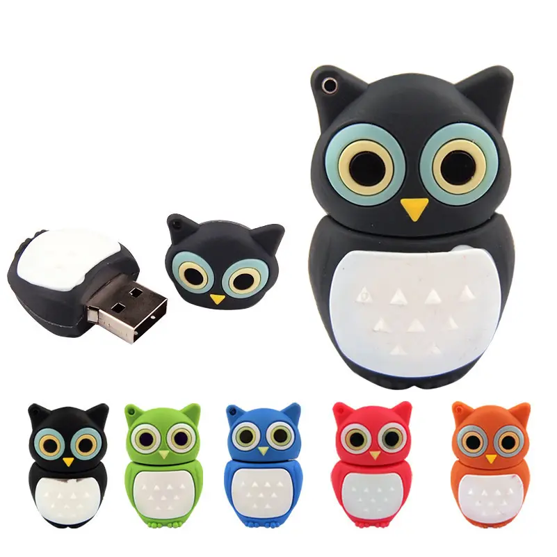 Usb Promotional Promotional Electronic Gifts Soft PVC Cartoon Owl USB Flash Drive Usb 2.0