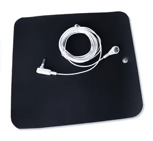 ESD magnetic mouse pad with grounding cord(with 4mm snap connecting)