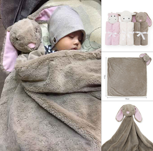 Wholesale Newborn <strong>Single</strong> Layer <strong>Blanket</strong> Soft Fleece Baby Girl <strong>Blanket</strong> Soft Flannel Animal Shape Push Toy Thick Baby Warm <strong>Blankets</strong> - Product Image 2