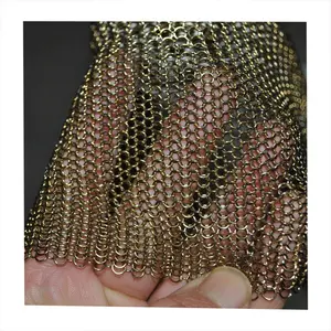 3.81mm Ring Diameter Stainless Steel Ring Wire Mesh Chainmail Sheet