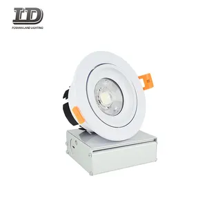 7W ETL Gimbal Design Dimmbar für Geschäfte, Hotel, Büro, Wohn-LED COB Runde LED Einbau Down light Spot Licht für die Decke