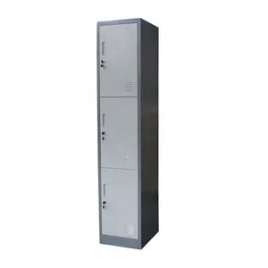 JIN FENG Modern Design 3-Door Steel Almirah Made Locker Price in China JF-1B3A