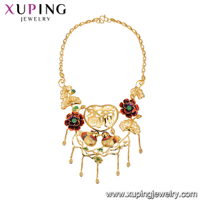 201811 xuping bijoux plaqué or de luxe de mariage collier ensemble pour les femmes - Product Image 2