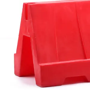 Red Foldable Plastic Crowd Control Barriers Road Crash Barrier For Heavy Duty