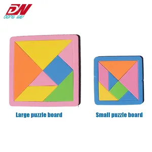 Grosir Kustom EVA Tangram Diy Perkembangan Permainan Jigsaw Puzzle Tangram