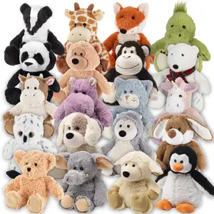 Low Moq Wholesale cozy microwaveable animals plush stuffed soft Warm Stuffed microwavable plush toy