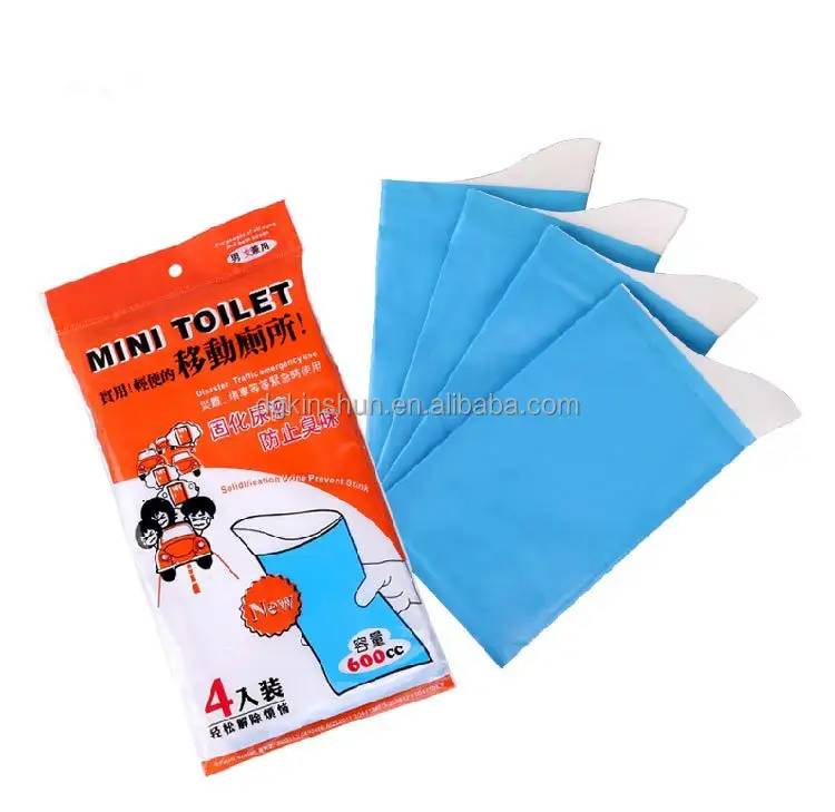 Portable Urinal Bags Disposable Stand-Up Urine and Vomit Toilet Bags Made from PE and LDPE Custom Size for Fruit Use