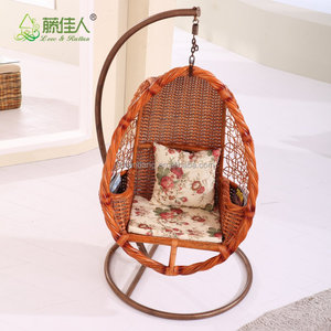 เก้าอี้ไม้ไผ่สานพร้อมขาตั้งสำหรับชิงช้าหวายแท้จากไม้ไผ่ในร่ม - Product Image 6