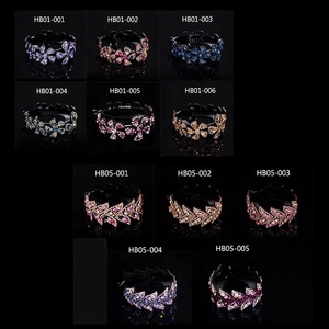 Francés de pasador Clip flor accesorios del pelo de cristal de diamantes de imitación Cola de Caballo horquilla para niña - Product Image 4
