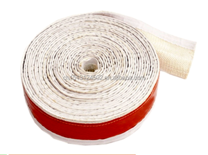 30mm FEU MANCHES TUYAU SILICONE <span class=keywords><strong>ISOLATION</strong></span> TRESSÉ 10KV EN FIBER DE VERRE CORE avec magic tape - Product Image 6