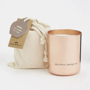 Copper Jar Type Luxury Scented Candle in Bag