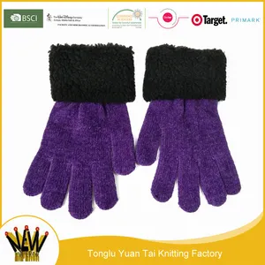 Adultes enfants utilisé mode hiver warmen à tricoter des gants