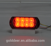 Golddeer ámbar rojo 9 ~ 30V luz estroboscópica de advertencia luz LED de marcador lateral Luz de ambulancia usada para camiones
