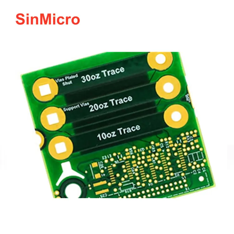 1oz 구리 간격 70um 구리 pcb FR4 물자 PCB 하나 정지 주문 서비스