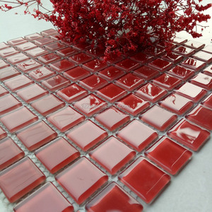 <span class=keywords><strong>Piastrelle</strong></span> di cristallo 4mm 5mm 6mm spessore <span class=keywords><strong>20x20</strong></span> 40x40 mosaici colore solido verde blu bordeaux bianco bianco scintillante tessere di mosaico di vetro - Product Image 1