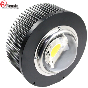 Disipador de calor forjado en frío Pin Fin Disipador de calor pasivo Aluminio Ip67 Redondo 120W Led Cob Cxb3590 Vero 29 Clu048 para Led Grow Light Black - Product Image 3