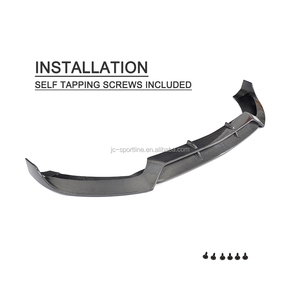 Fiber De carbone Voiture spoiler de Lèvre de Pare-chocs avant pour Mercedes Benz Classe <span class=keywords><strong>C</strong></span> W205 Sport C205 C43 15-17 - Product Image 5