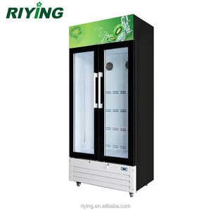 Réfrigérateur vitrine commercial à deux portes vitrées de 488 litres pour boissons - Product Image 4