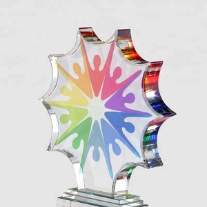 Jadevertu fleur cristal plaque soleil cristal plaque prix couleur impression - Product Image 4