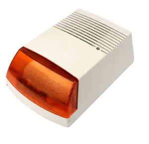室外声音频闪安全报警器，带闪光防水灯警报器ABS房屋