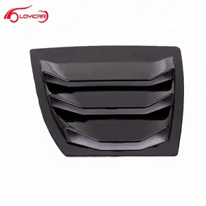 ABS Gloss Black Rear Side Window Louvers Air Vent Scoop Shades Cover Blinds Racing Style Scoop Cover Decoration for Mazda Axela