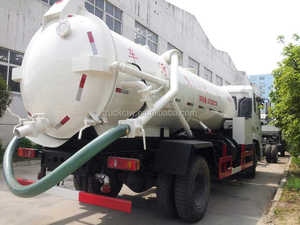 Sinotruck howo cina nuovo arrivo dongfeng 4x2 sistema di ribaltamento idraulico di aspirazione vuoto camion delle acque reflue pompa - Product Image 4