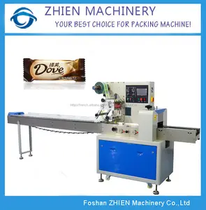Ze-250d écoulement Horizontal machine d'emballage pour barres de chocolat, Bonbons