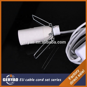 Bán Buôn Châu Âu Dây Điện + 2 Pin Cắm + Chuyển Đổi + E14 Ánh Sáng Chủ + Kim Loại Clip Bracket Himalaya Muối Đèn Dây Lắp Ráp - Product Image 6