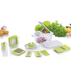 9 in 1 Plastic Kitchen Helper - Vegetable Shredder & Grater - Vegetable Slicer Dicer