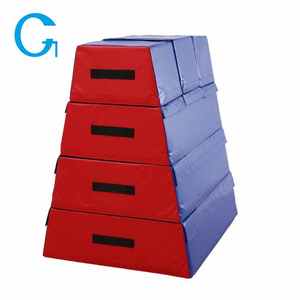 Trapezoidal cuatro pisos plataforma salto gimnasia equipo caballo con arzones de gimnasia de Potro - Product Image 6