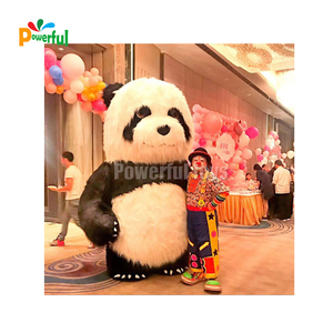 <span class=keywords><strong>Costume</strong></span> <span class=keywords><strong>de</strong></span> panda gonflable géant avec fourrure <span class=keywords><strong>Costume</strong></span> gonflable ours mascotte - Product Image 4
