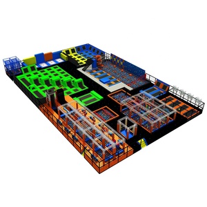 Parc de trampoline avec fosse à mousse intérieure de grande taille pour adultes et enfants, design professionnel, saut libre, avec <span class=keywords><strong>Ninja</strong></span> <span class=keywords><strong>Warrior</strong></span> - Product Image 1