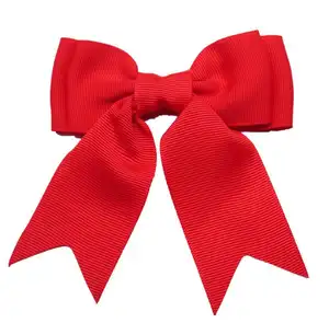 China 100% polyester red grosgrain bow ribbon large Christmas bow for party decorative
