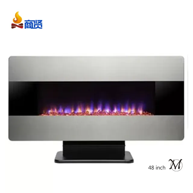 1200mm length 3D water vapor/steam electric fireplace with three color changing