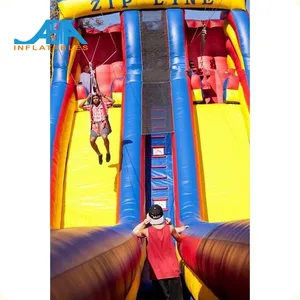 Inflatable Zip Line /Zip Line Sliding Inflatables For Kids And Adults